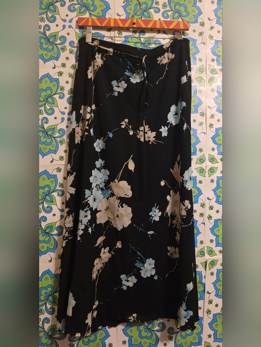 Vintage | 90s Y2k Mesh Floral Skirt